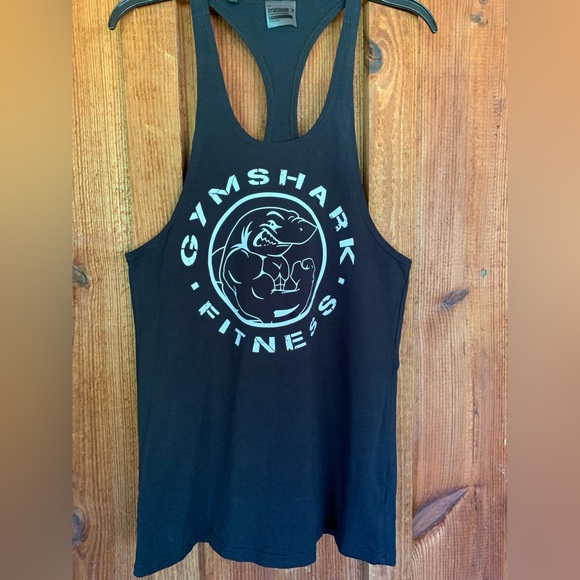 Gymshark Black Razor Back Muscle Tank Top Men’s Size S - Picture 1 of 9